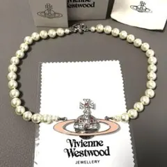 VivienneWestwood ストーンオーブ　パール　チョーカー　ネックレス