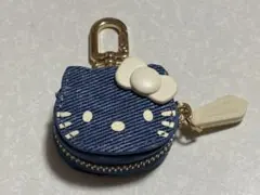 ハローキティ デニム調 バッグチャーム