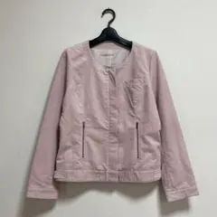 ベルメゾン 千趣会 スエードタッチジャケット 長袖 ピンク 暮らす服のサムネイル