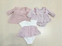 女の子ロンパース他4点セット　70㎝80㎝