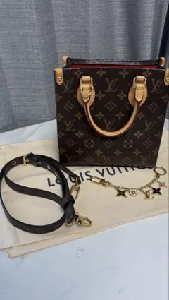 【美品】LOUIS VUITTON サックプラbb(チャーム付)
