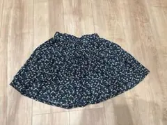 ネイビー 花柄 スカート 120cm
