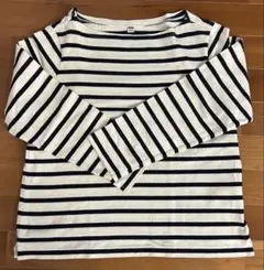 UNIQLO ユニクロ ボーダーTシャツ 長袖 ネイビー ホワイト Lサイズ