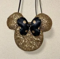 【美品】ミ二ー ゴールドスパンコール ショルダーバッグ