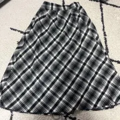 ロングスカート チェック