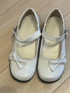 フォーマルシューズ　21センチ　白