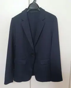 【美品】UNIQLO　UVカットジャージージャケット　ネイビー　Mサイズ