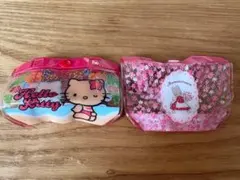 プールバック風ミニポーチ　2点セット