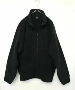 フリース フルジップジャケット ダークグレー