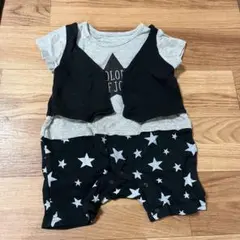 星柄ロンパース 80 半袖