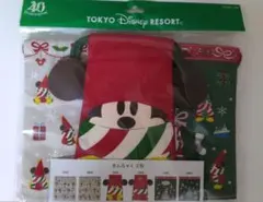 リルリンリン♪2024　きんちゃく3枚 ディズニークリスマス　TDR