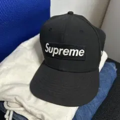 Supreme ブラックキャップ ドル紙幣刺繍