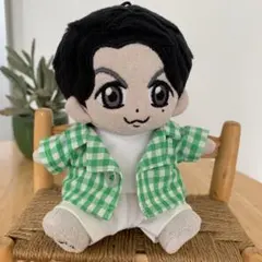 白サテンブラウススーツ ちぃましゃ衣装 ぬいぐるみ服 ハンドメイド