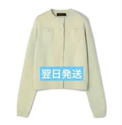 新色CABaN コットンカシミヤ クルーネックカーディガン