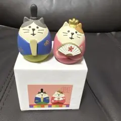 織姫猫☆彦星猫☆2点セット☆七夕☆コンコンブルconcombre☆笹飾り星