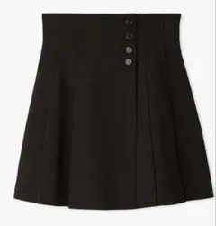 snidel サイドプリーツスカショーパン ブラック 1