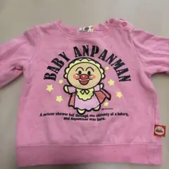 BABY ANPANMAN ピンク トレーナー