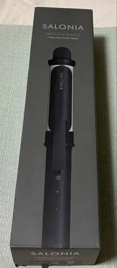 SALONIA スムースシャイン カールアイロン　コテ 32mm ブラック