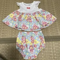 ベビー セットアップ 花柄　70cm