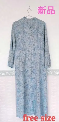 chocol raffine 花柄ロングシャツワンピース 新品 フリーサイズ