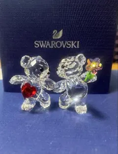 SWAROVSKI スワロフスキー クリスタルベア ハート定価15000 - メルカリ