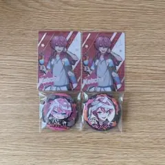 AMPTAK×COLORS けちゃ 缶バッジ 6個セット けちゃ グッズ 6点セット - メルカリ