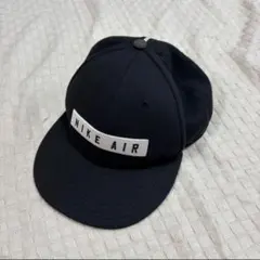NIKE AIR キャップ ブラック 92 52cm ロゴ 刺繍