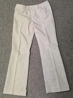 EMMA JAMES ベージュ フレアパンツ コットン混合　９号