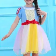 100 白雪姫 ドレス ワンピース 女の子 クリスマス コスチューム ディズニー
