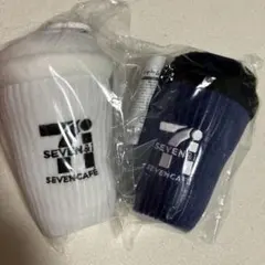 ハッピーくじ　セブンイレブン　B賞セブンカフェぬいぐるみチャーム2点セット