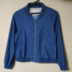 試着のみ BE RADIANCE ショート丈 ソフトデニム風 ブルゾン