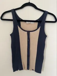 MOUSSY バイカラー リブ タンクトップのサムネイル