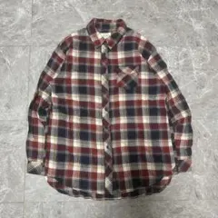 Heart Market チェック柄 長袖シャツ レッド系 Fサイズ d26のサムネイル