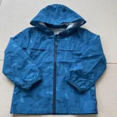ジャケット　110センチ　恐竜　青　ウィンドブレーカー　薄手　アウター
