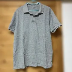 ユニクロ ドライカノコポロシャツ メンズXL 半袖 グレー UNIQLO
