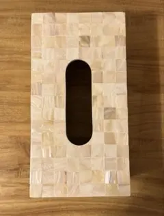 ティッシュケース　ティッシュボックス シェル 天然貝　貝殻