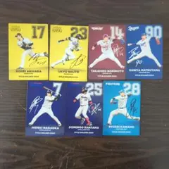 プロ野球チップスカード2025年(サイン入り)7枚セット