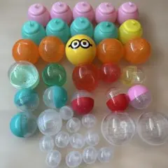 【工作素材セット】カラフルカプセル アイス空き容器　まとめ売り