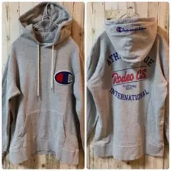 champion チャンピオン　パーカー　ボアロゴ　バックプリント　刺繍