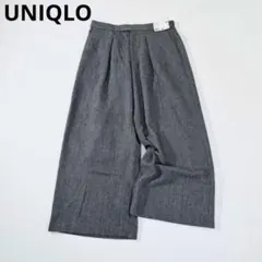 新品✨ UNIQLO:C ツイードタックワイドパンツ ウエスト76