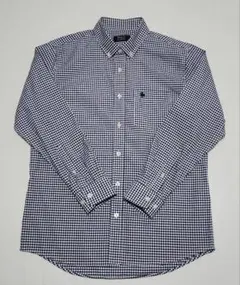 POLO BCS ギンガムチェック カラーシャツ ボタンダウンシャツ ネイビー