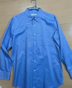 UNIQLOファインクロスコンフォートシャツ　ブルー　Lサイズ