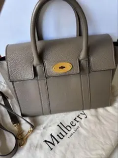 極美品】マルベリー アンバリー 2way バッグ ゴールド金具 クロコ 