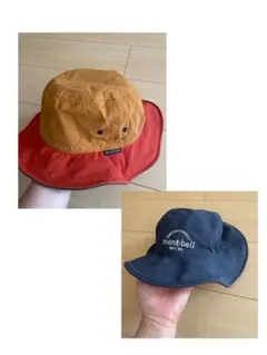 美品！mont-bell リバーシブルハット