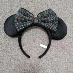ディズニー カチューシャ　ミニー　黒　シンプル