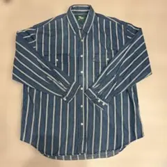 【アメカジ】7UP ストライプ 長袖シャツ 90s 00s vintage 古着