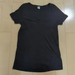 PETIT BATEAU VネックTシャツ ブラック 16ansのサムネイル