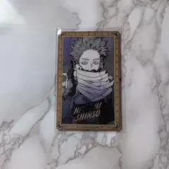 ヒロアカ　原画展　箔押しクリアカード　心操人使