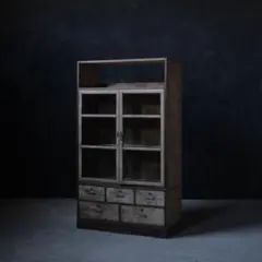 食器棚　収納棚　棚　本棚　木箱　収納　古家具　古道具　アンティーク　昭和レトロ