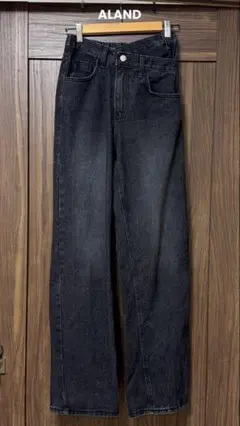 ALAND エーランド デニムパンツ ブラック SMALL